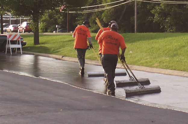 sealcoating company contractors rose paving
