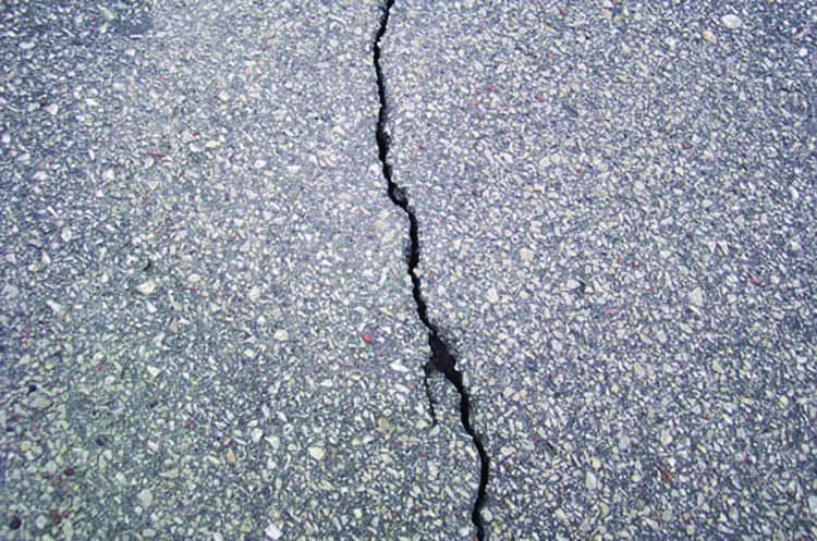 Image of Reflective Cracks in Pavement